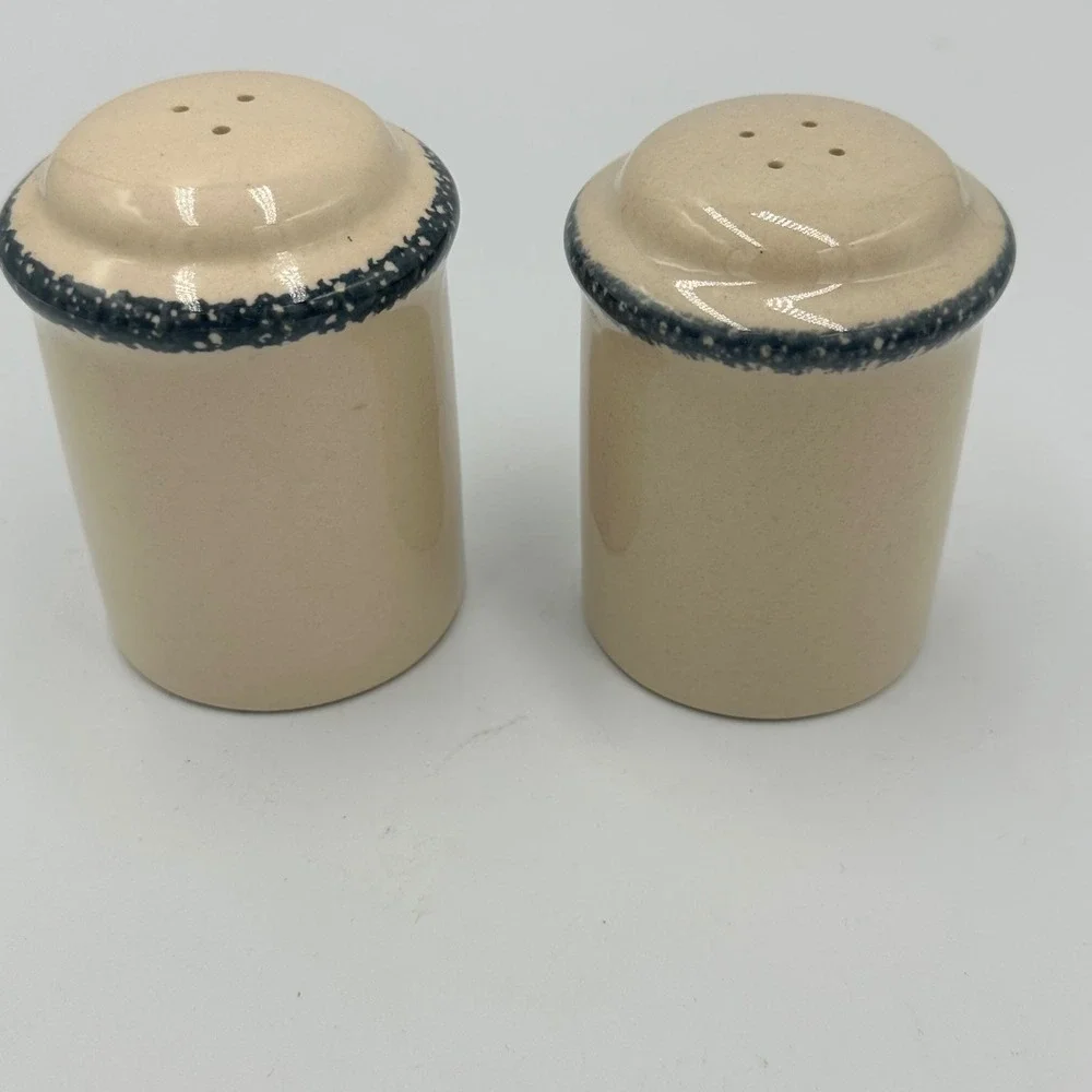 Stoneware Birdhouse Salt Pepper Shakers Set Pottery Country‎ Farmhouse Decor